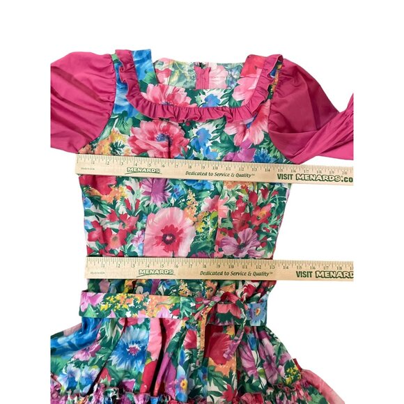 Vintage Handmade Dress and Belt Womens S? Used Floral - Picture 8 of 16